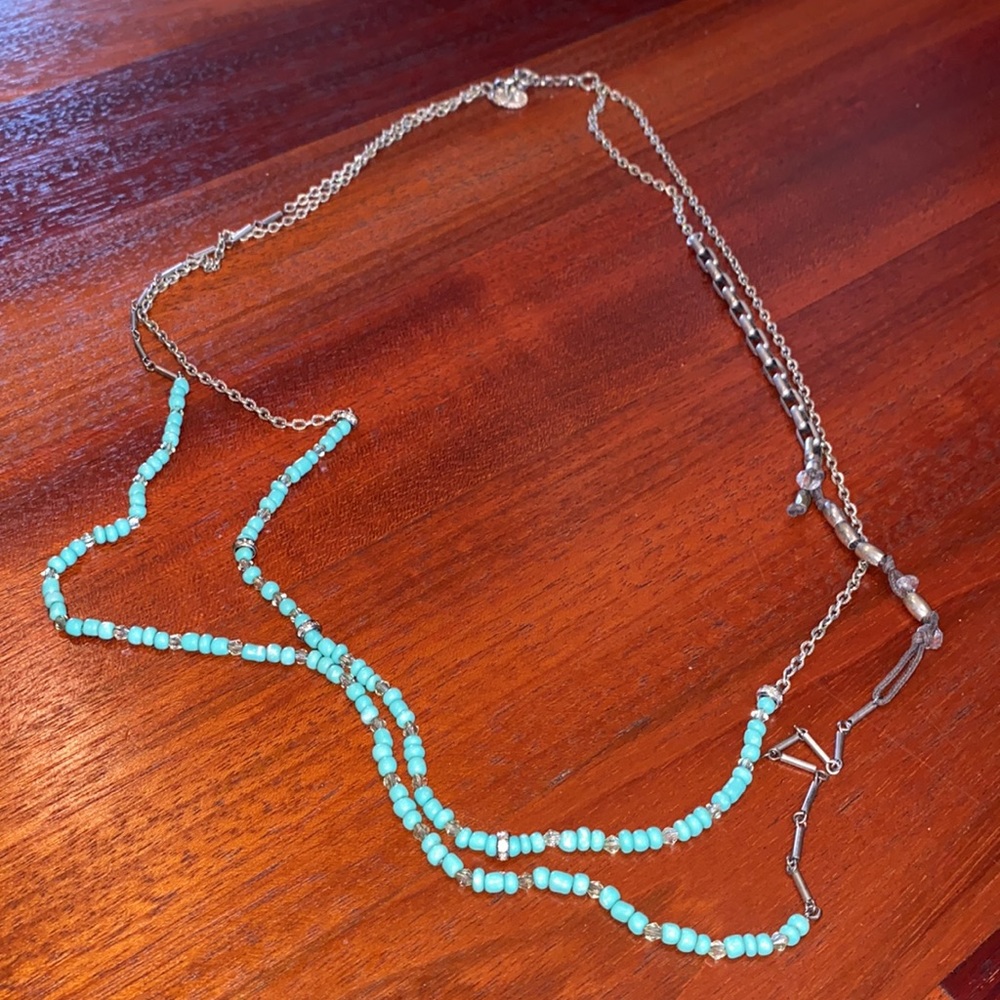 Turquoise & Silver Necklace from American Eagle Outfitters